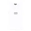 Versace Logo Embroidered Tank Top In White