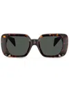 Versace Tortoise-shell Square Frame Sunglasses In Brown