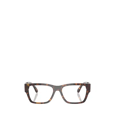 Versace Tortoiseshell-effect Glasses In Gray