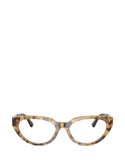 Versace Tortoiseshell Glasses In Brown
