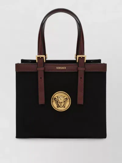 Versace Tote Bag In Black