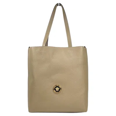 Pre-owned Versace Tote Bag � Beige In Brown