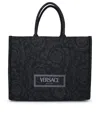 Versace Tote Bag Extra Large In Black