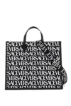 VERSACE VERSACE TOTE BAG WITH ALL-OVER LOGO