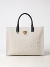 Versace Tote Bags  Woman Color White In White