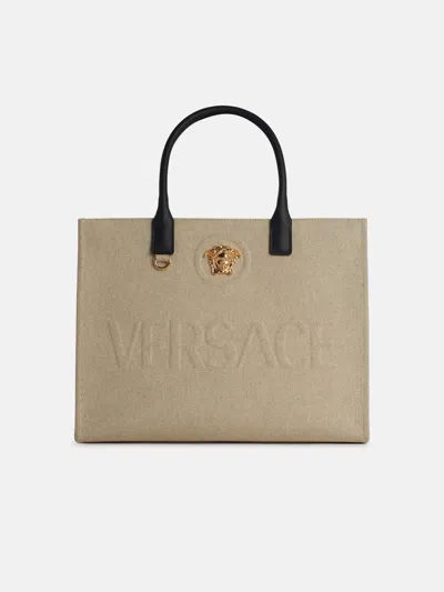 Versace 'tote' Beige Tela Bag