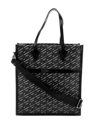 Pre-owned Versace Tote In Black
