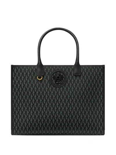 Versace Tote Fabric+ In Black