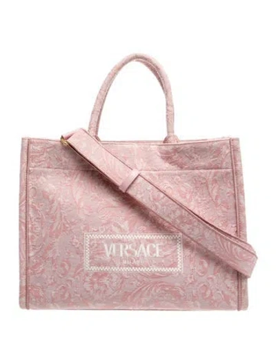 Pre-owned Versace Tote In Pink