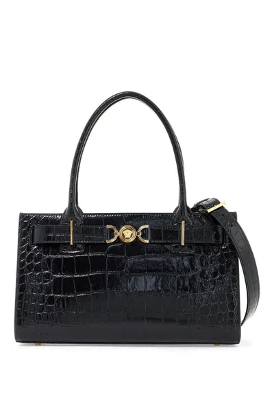 Versace Totes In Black