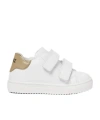 Versace Touch-strap Leather Sneakers In White