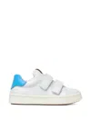 Versace Touch-strap Leather Sneakers In White