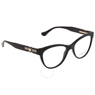 Versace Transparent Cat Eye Ladies Eyeglasses 0ve3304 Gb1 53