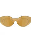 Versace Transparent Glasses In Brown
