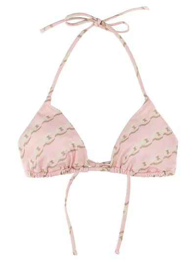 Versace Treasure Bikini Top In Pink