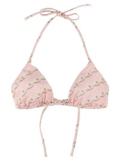 Versace 'treasure' Bikini Top In Pink