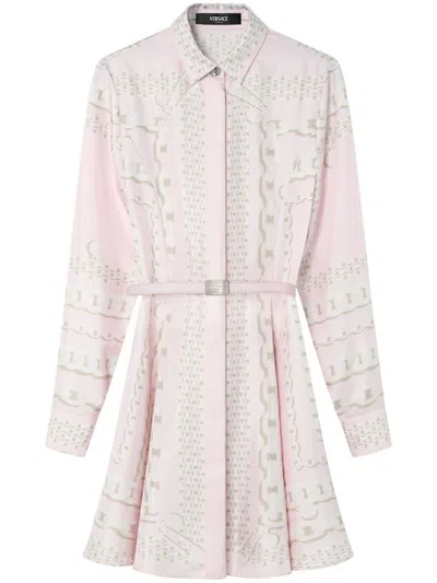 VERSACE TREASURE FOULARD` DRESS