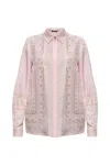 Versace Silk Twill Shirt With Scarf Print