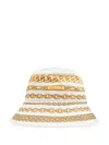 Versace Treasure Print Bucket Hat In White