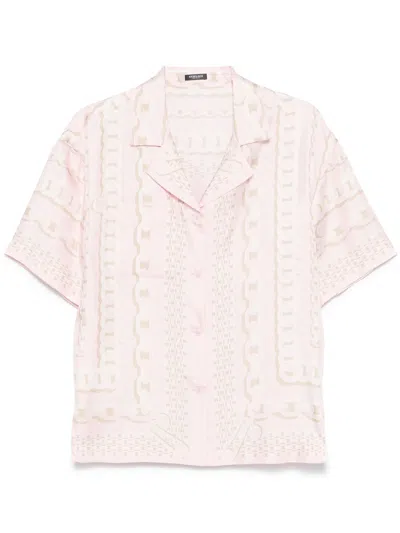 Versace Treasure-print Shirt In Pink