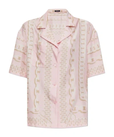 Versace Treasure-print Shirt In Pink