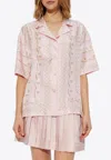 Versace Treasure-print Shirt In Pink