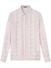 Versace Treasure Foulard Silk Twill Formal Shirt