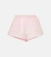 Versace Chain Print Shorts In Pink