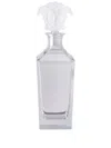 Versace Clear Treasury Crystal Decanter In White
