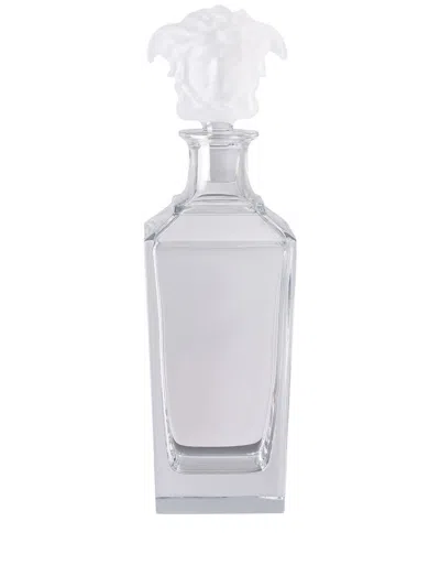 Versace Clear Treasury Crystal Decanter In White