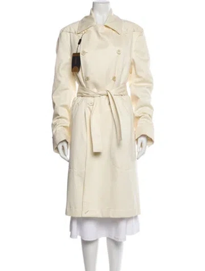 Pre-owned Versace Trench Coat In Neutral