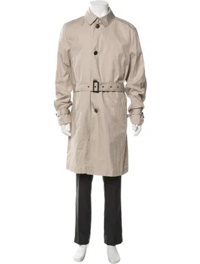 Pre-owned Versace Trench Coat In Neutrals