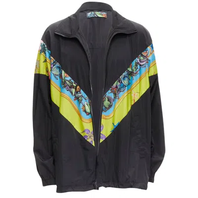 Versace Tresor De La Mer Starfish Track Jacket In Black