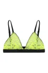 Versace Triangle Bra In Green