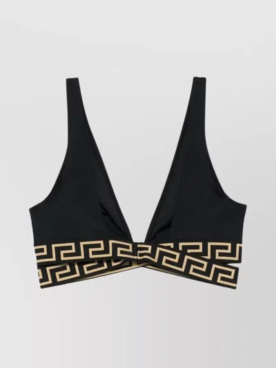 Versace Triangle Top Greca Border In Black
