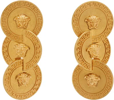 Versace Tribute Earrings In Gold