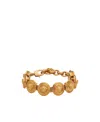 Versace Tribute Medusa Clasp Fastened Chained Bracelet In Yellow