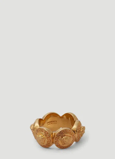 Versace Tribute Medusa Ring In Gold