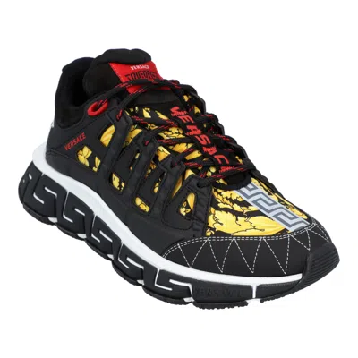 Versace Trigreca Barocco Print Sneaker In Multi