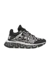 Versace Trigreca Sneakers In Black
