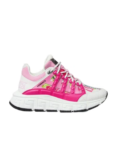 Versace Trigreca Low-top Sneakers In White
