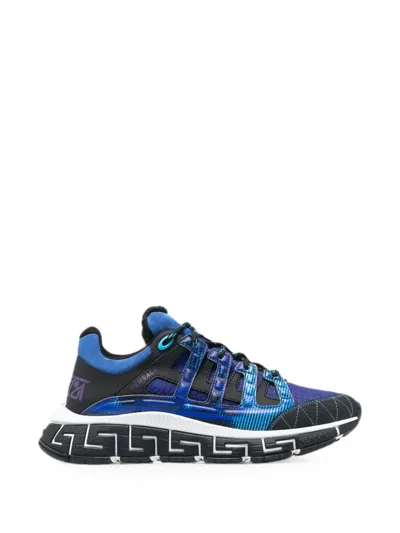 Versace Trigreca Low-top Sneakers In Blue