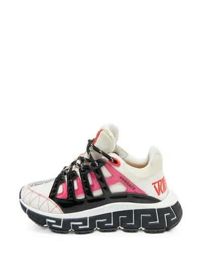 Pre-owned Versace Trigreca Low-top Sneakers In White