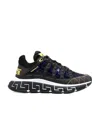 Versace Trigreca Low-top Sneakers In Black