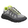 Versace Trigreca Print Sneakers In Gray