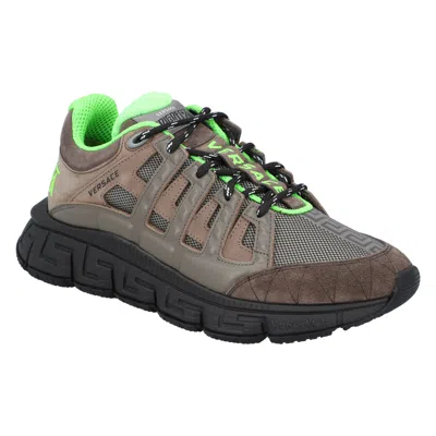 Versace Trigreca Sneaker In Gray