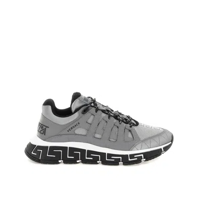 Versace Trigreca Sneaker In Silver