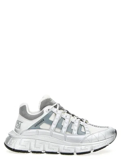 Versace Trigreca Sneakers White In Biaarg