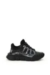 Versace Trigreca Sneakers Black In Multicolor