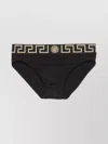 Versace Black And Grey Cotton Briefs Bi-pack